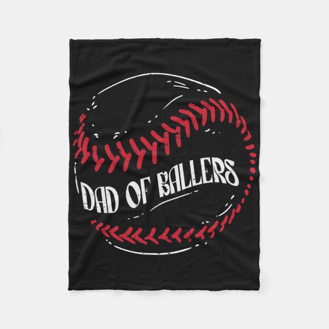Dad Of Llers Sell Funny Fathers Day Men Daddy  Fleece Blanket (Front)
