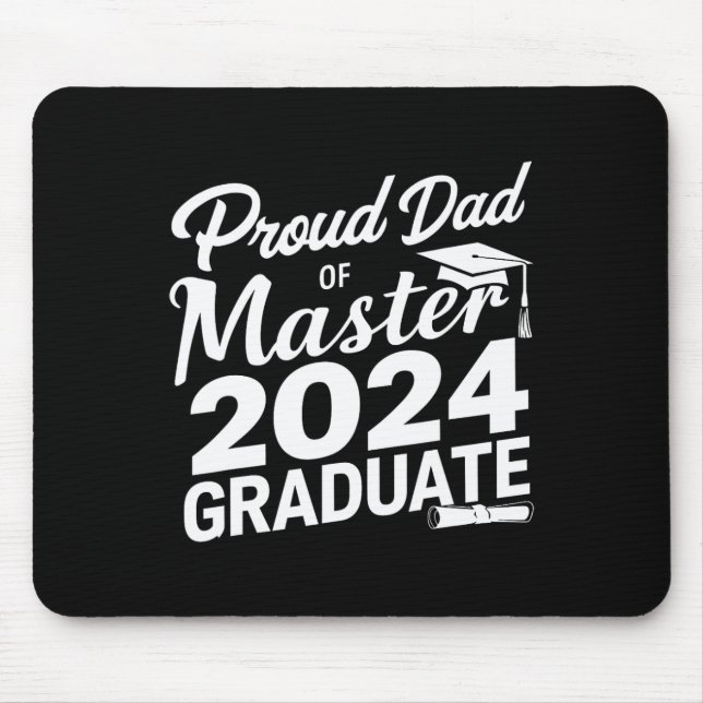 Dad Of Master 2024 Graduate  Mouse Pad (Front)