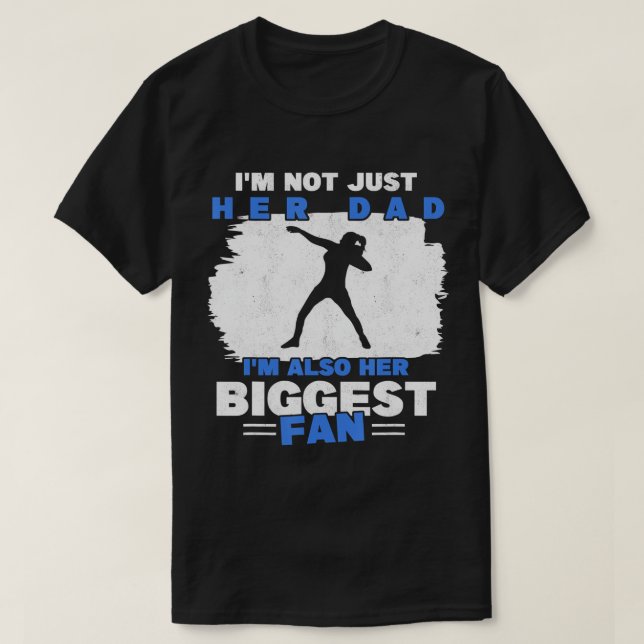 Dad Of Shot Putter Thrower Track And Field Fan Sho T-Shirt (Design Front)