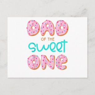 Dad of Sweet One First Birthday Matching Family Do Postcard