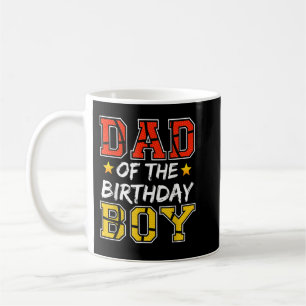 Dad Of The Birthday Boy Basketball Father Daddy Fu Coffee Mug