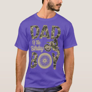Dad of the Birthday Boy Dirt Bike 4th B-day Party T-Shirt