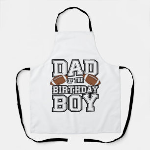 Dad of the Birthday Boy Football Lover Family birt Apron