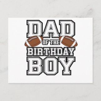 Dad of the Birthday Boy Football Lover Family birt Enclosure Card