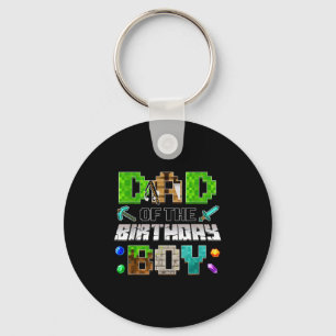 Dad Of The Birthday Boy Funny Gaming Birthday Xel Keychain