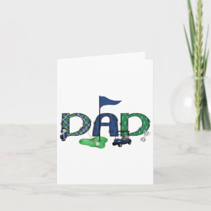 Dad Of The Birthday Boy Hole In One Golf Sport Mat Card
