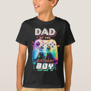 Dad Of The Birthday Boy Matching Video Game Birthd T-Shirt
