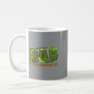 Dad Of The Birthday Boy Reptiles Lizard Themed Coffee Mug