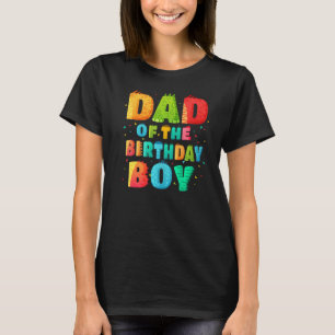 Dad Of The Birthday Boy  Rex Dinosaur Daddy Papa 3 T-Shirt