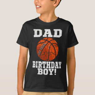 Dad Of The Birthday Boy Sketll Lover Vintage Retro T-Shirt