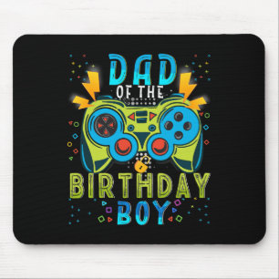 Dad Of The Birthday Boy Video Game Matching Birthd Mouse Pad