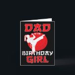 Dad Of The Birthday Karate Taekwondo Girl Martial  Card<br><div class="desc">Dad Of The Birthday Karate Taekwondo Girl Martial Arts</div>