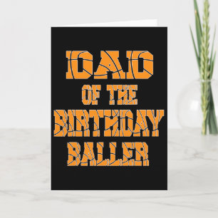 Dad Of The Birthday Ller Sketll Themed Party  Card