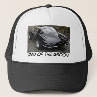 Dad of the Groom Corvette Trucker Hat