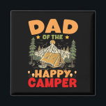 Dad Of The Happy Camper First Birthday Camping Fam Magnet<br><div class="desc">Dad Of The Happy Camper First Birthday Camping Family</div>