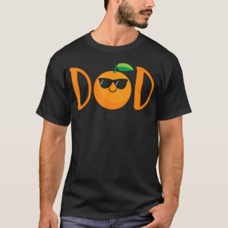 Dad Of The Little Cutie Baby Shower Orange 1St T-Shirt