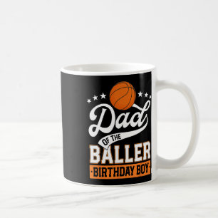 Dad Of The Ller Birthday Boy Sketll Themed Party Coffee Mug