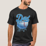 Dad of The Rookie 1st Birthday Boy Baseball Drip F T-Shirt<br><div class="desc">Dad of The Rookie 1st Birthday Boy Baseball Drip Family</div>