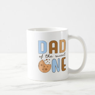 Dad Of The Sweet One Cookies And Milk 1st Birthday Coffee Mug
