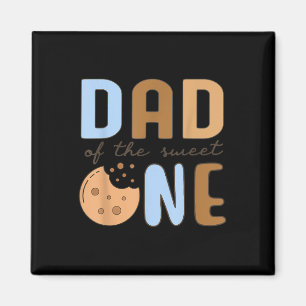 Dad Of The Sweet One Cookies And Milk 1st Birthday Magnet