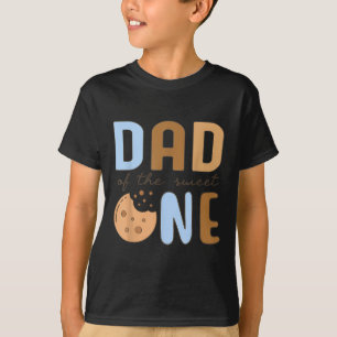 Dad Of The Sweet One Cookies And Milk 1st Birthday T-Shirt
