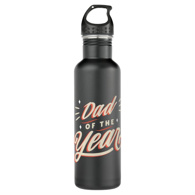 Dad of the year 710 ml water bottle (Front)