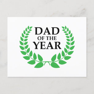 Dad of The Year Award Postcard