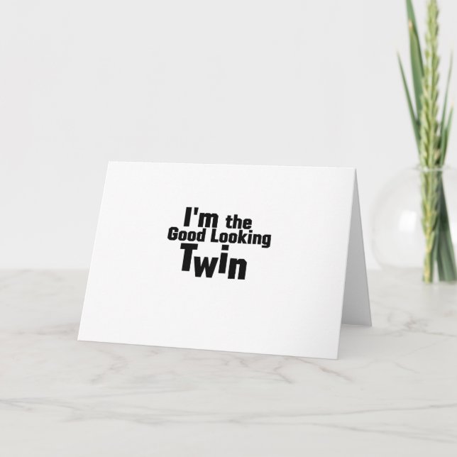 Dad of Twins I'm The Man Gift Twins  Fathers Day Card (Front)
