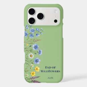 Dad of Wildflowers Floral Sage Green Custom Name