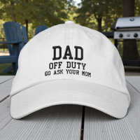 Dad Off Duty Simple Modern Typography Custom