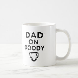 Dad on diaper doody funny dad to be men's mug