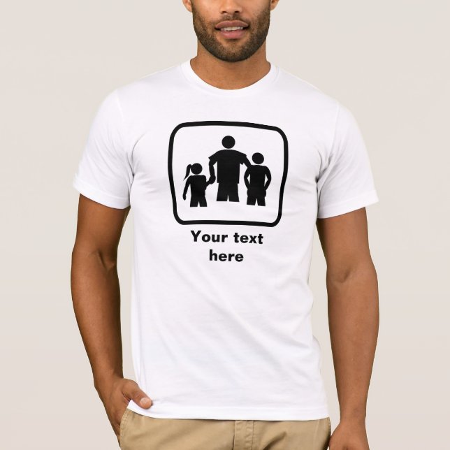 Dad or Step-Dad Logo -- Customizable T-Shirt (Front)
