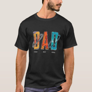 Dad Outer Space Birthday Party solar system family T-Shirt