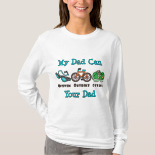 Dad Outswim Outbike Outrun Triathlon Hoodie T-Shirt
