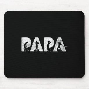 Dad Papa Golf Daddy Funny Fathers Day Gift  Mouse Pad