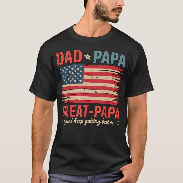Dad Papa Great T-Shirt (Front)