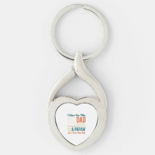Dad Papaw Vintage Patriotic Family Shirt Design_1 Keychain