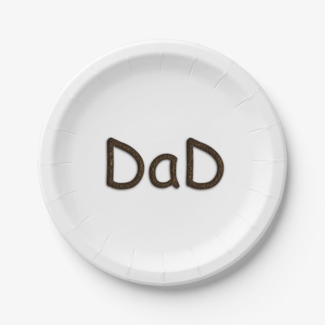 Dad Paper Plate (Front)