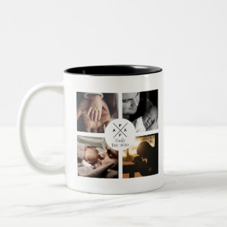 Dad personalized Baby Name and Year photo mug