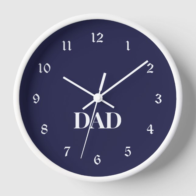 DAD, personalized gift, Clock (Front)