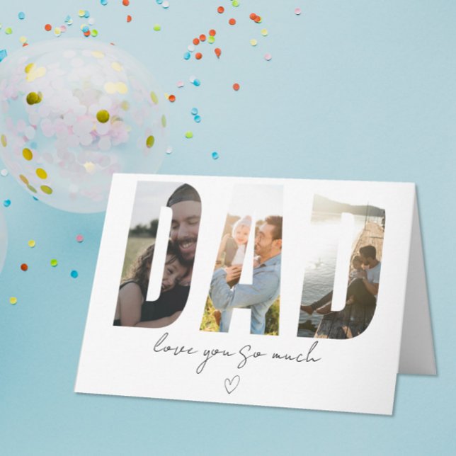 DAD Photo Collage Card – Custom Message (Creator Uploaded)