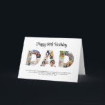Dad Photo Collage Cutout Father's Day Birthday Card<br><div class="desc">Celebrate the special moments with your father with this Dad Photo Collage design. This customizable design is perfect for creating a personalized and heartfelt gift for Father's Day and Birthday celebration. Craft a beautiful collage with the word DAD, featuring cherished moments, creating a visual journey of the precious memories you've...</div>