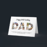 Dad Photo Collage Cutout Father's Day Birthday Card<br><div class="desc">Celebrate the special moments with your father with this Dad Photo Collage design. This customizable design is perfect for creating a personalized and heartfelt gift for Father's Day and Birthday celebration. Craft a beautiful collage with the word DAD, featuring cherished moments, creating a visual journey of the precious memories you've...</div>