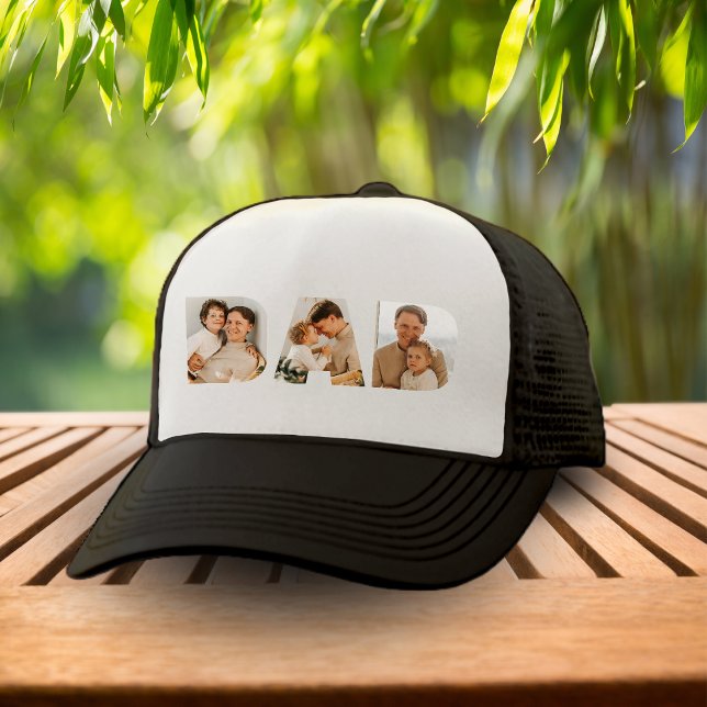 Dad Photo Collage Father's Day Trucker Hat (Dad Photo Collage Father's Day Trucker Hat
)