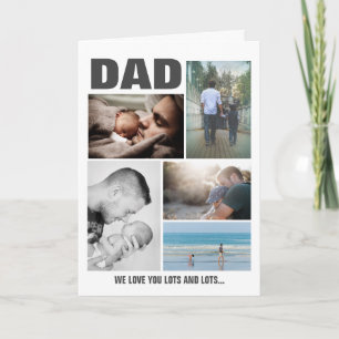 DAD Photo Collage Happy Fathers Day Card