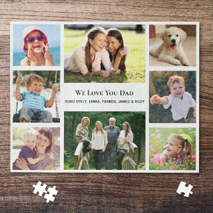 Dad Photo Collage Jigsaw Puzzle