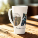 Dad Photo Collage Latte Mug for Father's day<br><div class="desc">This is a latte mug with a photo collage that spells out the word DAD along with a custom message. This is the perfect gift for dad for father’s day,  his birthday or Christmas.</div>
