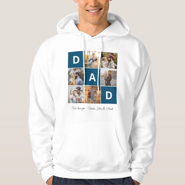 Dad Photo Hoodie for Father's Day (Front)