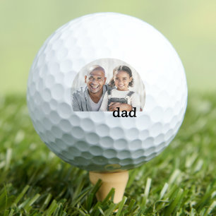 Dad Photo Keepsake Personalized Golf Balls