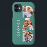 Dad photo modern typography child gift Case-Mate iPhone case<br><div class="desc">Dad multi photo modern typography child gift. Ideal fathers day,  birthday or christmas gift. Colours can be changed.</div>